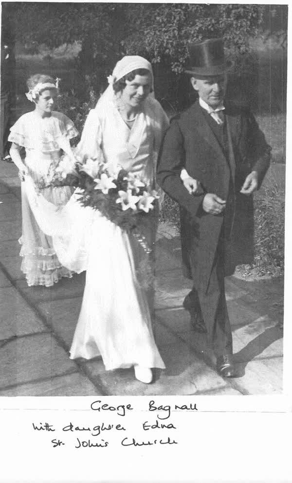 George Bagnall with daughter Edna, St John's Church