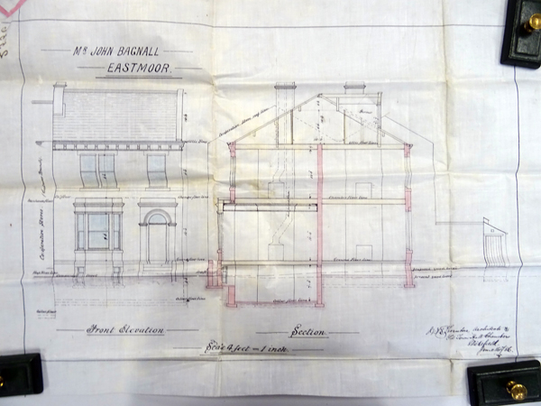 Moorvilla plans: Elevation and section